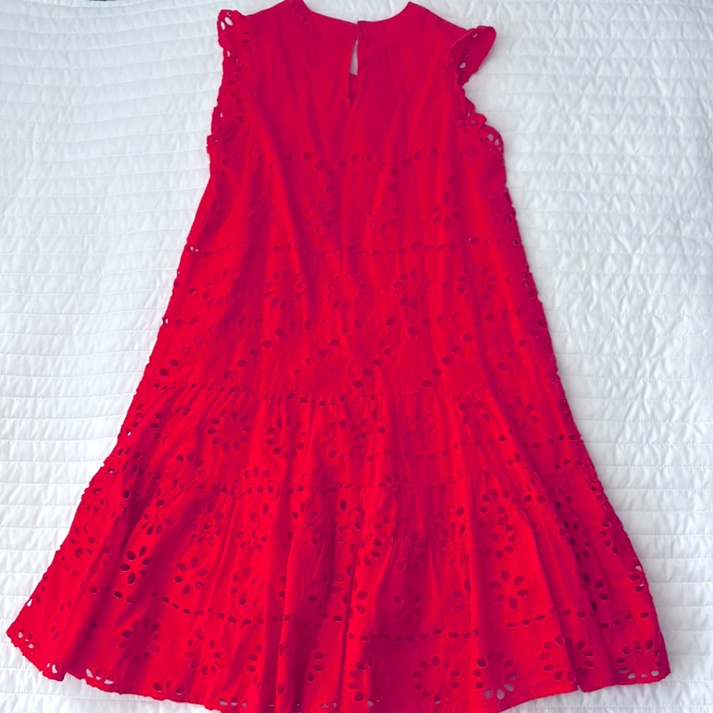 ZARA Eyelet Ruffle Dress - Picture 4 of 4